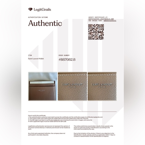 Saint Laurent Leather Card Holder - Picture 2 of 10